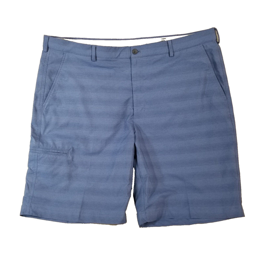 Greg Norman Golf Shorts men's 40 x 9.5 blue comfort waist Dri-Fit Flex stretch
